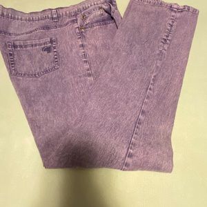 Diane Gilman purple stretch jeans size 12